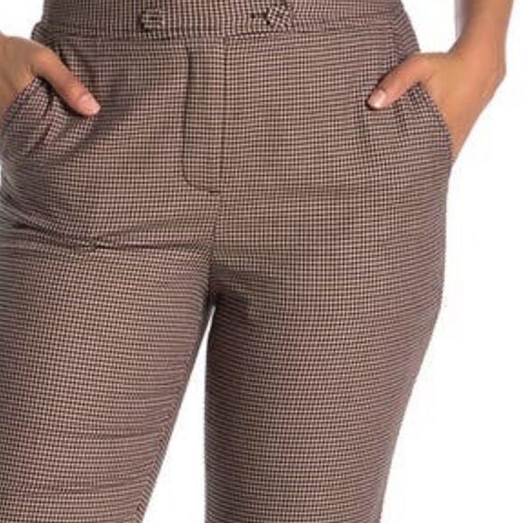 REBECCA Taylor houndstooth high waist ankle crop dress pant’s gorpcore - Picture 2 of 11
